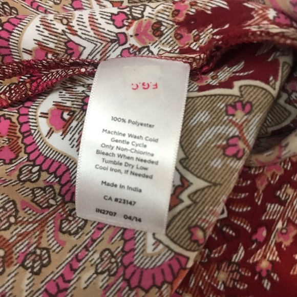 Talbots Sleeveless Multi Color Floral Paisley Print Top - Small - Picture 6 of 8